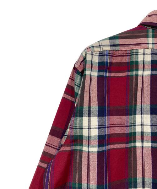 PENDLETON（ペンドルトン）PENDLETON (ペンドルトン) ウールチェックシャツ レッド×グリーン サイズ:Lの古着・服飾アイテム