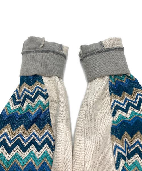 asics（アシックス）asics (アシックス) ANDERSSON BELL (アンダーソンベル) スリーブ切替パーカー 322239402 グレー サイズ:Lの古着・服飾アイテム