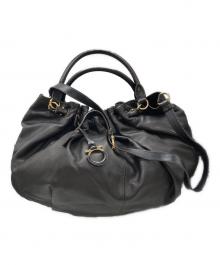 Salvatore Ferragamo（サルヴァトーレ フェラガモ）の古着「2WAYハンドバッグ」｜ブラウン