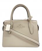 COACHコーチ）の古着「アンドレア キャリーオール 2WAYバッグ」｜ホワイト