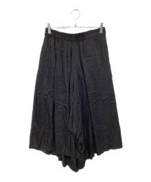 Y's（ワイズ）の古着「キュプラワイドパンツ」｜ブラック