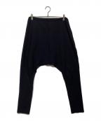 LIMI feuリミフゥ）の古着「ナイロンサルエルパンツ　LH-T99-635」｜ブラック