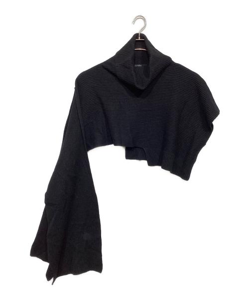 LIMI feu（リミフゥ）LIMI feu (リミフゥ) 2-WAY LAMBSWOOL SCARF ブラック サイズ:不明の古着・服飾アイテム