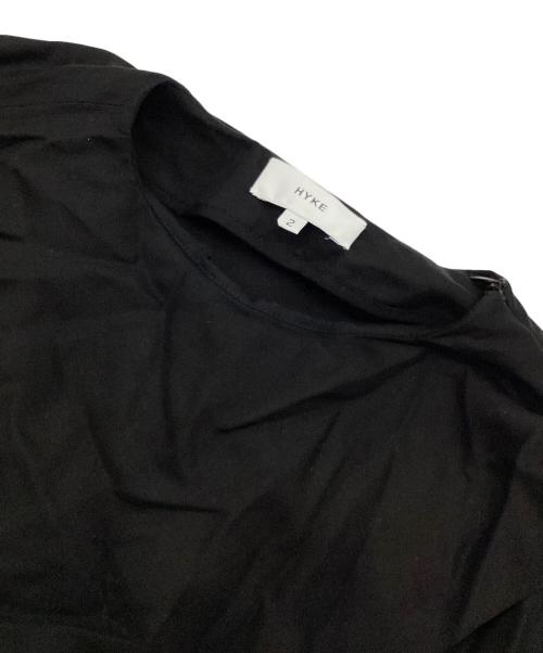 HYKE（ハイク）HYKE (ハイク) ロープベルト付 リネンコットンワンピース ブラック サイズ:2の古着・服飾アイテム