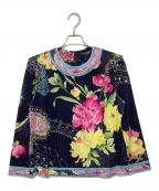 LEONARDレオナール）の古着「ウールシルクカットソー」｜ブラック