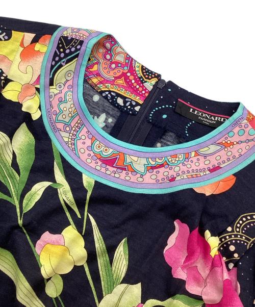 LEONARD（レオナール）LEONARD (レオナール) ウールシルクカットソー ブラック サイズ:Lの古着・服飾アイテム