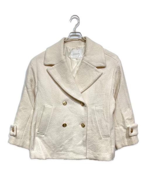 CADUNE（カデュネ）CADUNE (カデュネ) 金釦Pコート ホワイト サイズ:36の古着・服飾アイテム