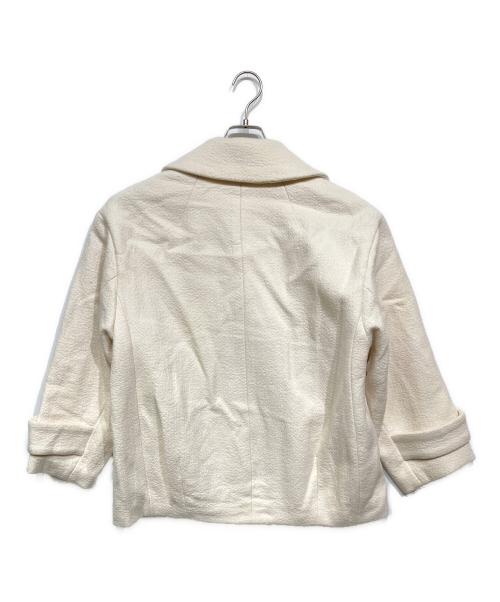 CADUNE（カデュネ）CADUNE (カデュネ) 金釦Pコート ホワイト サイズ:36の古着・服飾アイテム