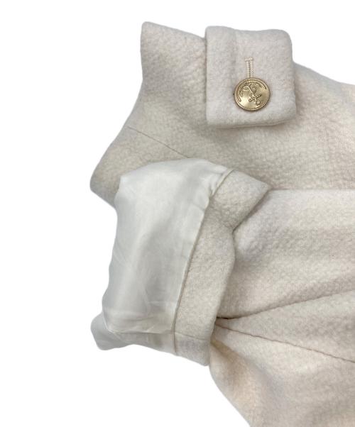 CADUNE（カデュネ）CADUNE (カデュネ) 金釦Pコート ホワイト サイズ:36の古着・服飾アイテム