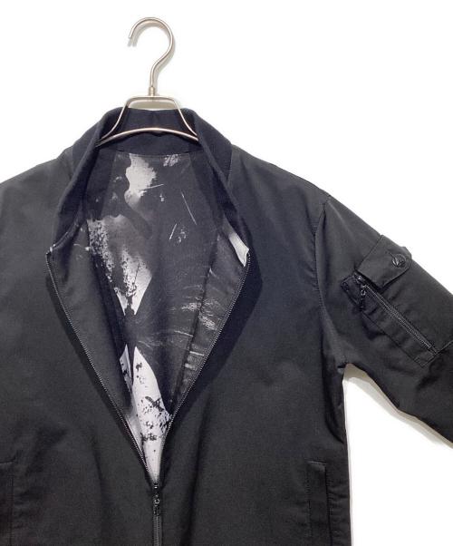 kiryuyrik（キリュウキリュウ）kiryuyrik (キリュウキリュウ) リバーシブル ロングMA-1 ブラック×グレー サイズ:Mの古着・服飾アイテム