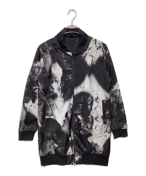 kiryuyrik（キリュウキリュウ）kiryuyrik (キリュウキリュウ) リバーシブル ロングMA-1 ブラック×グレー サイズ:Mの古着・服飾アイテム