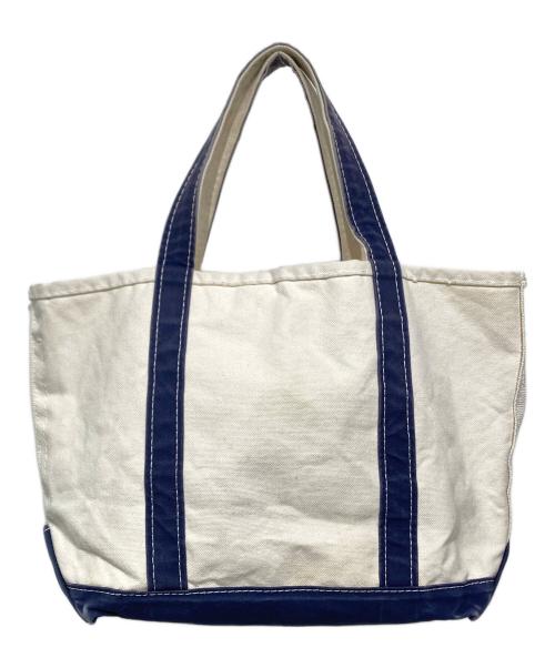 L.L.Bean（エルエルビーン）L.L.Bean (エルエルビーン) トートバッグ/ビーントート ホワイト×ネイビーの古着・服飾アイテム