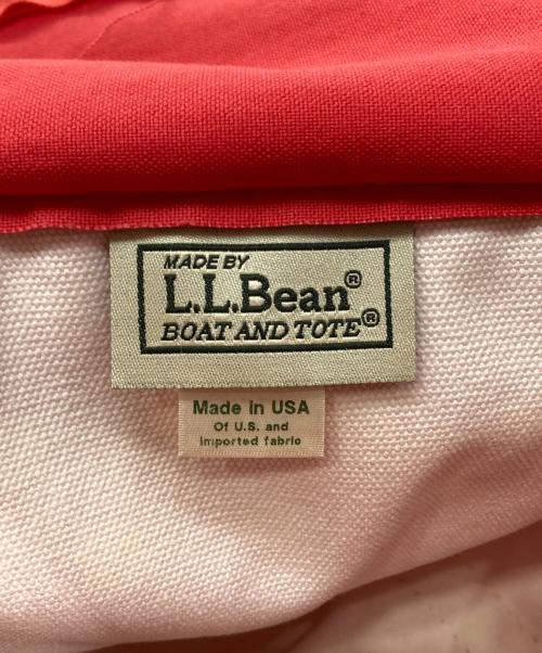 L.L.Bean（エルエルビーン）L.L.Bean (エルエルビーン) 90’S USA製　ドット柄トートバッグ レッド×オレンジの古着・服飾アイテム