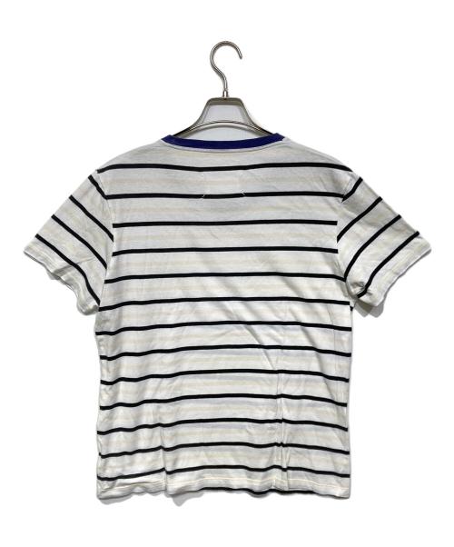 Maison Margiela（メゾンマルジェラ）Maison Margiela (メゾンマルジェラ) ボーダーカットソー ホワイト×ブラック サイズ:Mの古着・服飾アイテム