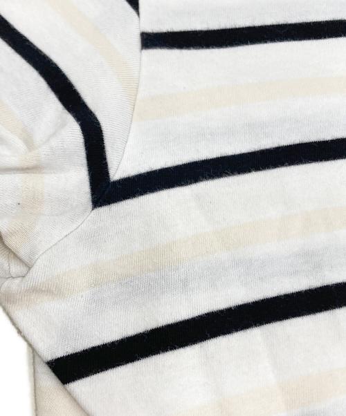 Maison Margiela（メゾンマルジェラ）Maison Margiela (メゾンマルジェラ) ボーダーカットソー ホワイト×ブラック サイズ:Mの古着・服飾アイテム