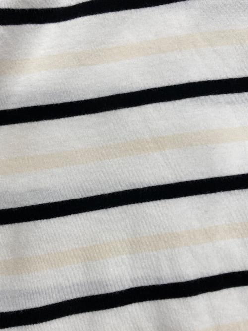 Maison Margiela（メゾンマルジェラ）Maison Margiela (メゾンマルジェラ) ボーダーカットソー ホワイト×ブラック サイズ:Mの古着・服飾アイテム