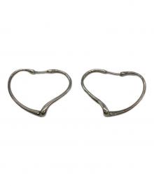 TIFFANY & Co.（ティファニー）の古着「オープンハート フープピアス」｜シルバー