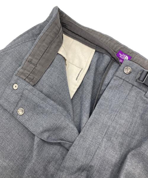 THE NORTHFACE PURPLELABEL（ザ・ノースフェイス パープルレーベル）THE NORTHFACE PURPLELABEL (ザ・ノースフェイス パープルレーベル) Polyester Wool Oxford Wide Tapered Field Pants　N24FC083 グレー サイズ:30の古着・服飾アイテム