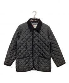 Traditional Weatherwear（トラディショナルウェザーウェア）の古着「襟コーデュロイキルティングジャケット」｜ブラック