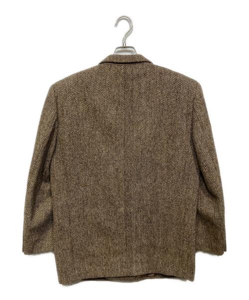 COMME des GARCONS HOMME（コムデギャルソン オム）COMME des GARCONS HOMME (コムデギャルソン オム) Harris Tweed (ハリスツイード) ヘリンボーンダブルジャケット ブラウン サイズ:Mの古着・服飾アイテム