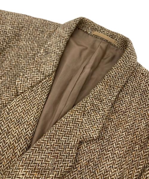 COMME des GARCONS HOMME（コムデギャルソン オム）COMME des GARCONS HOMME (コムデギャルソン オム) Harris Tweed (ハリスツイード) ヘリンボーンダブルジャケット ブラウン サイズ:Mの古着・服飾アイテム