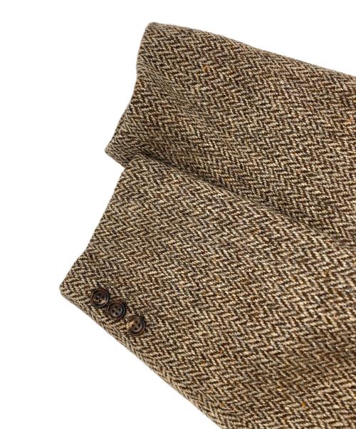 COMME des GARCONS HOMME（コムデギャルソン オム）COMME des GARCONS HOMME (コムデギャルソン オム) Harris Tweed (ハリスツイード) ヘリンボーンダブルジャケット ブラウン サイズ:Mの古着・服飾アイテム