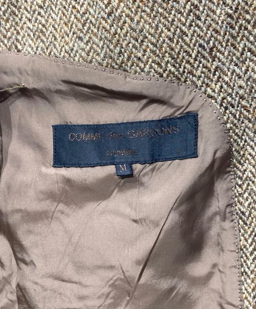 COMME des GARCONS HOMME（コムデギャルソン オム）COMME des GARCONS HOMME (コムデギャルソン オム) Harris Tweed (ハリスツイード) ヘリンボーンダブルジャケット ブラウン サイズ:Mの古着・服飾アイテム