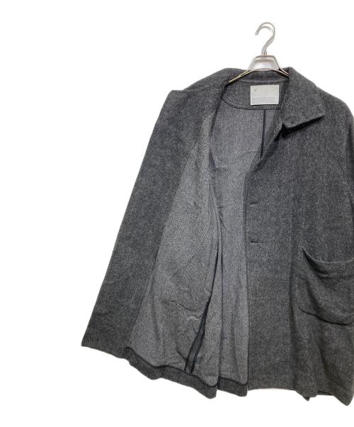 VOAAOV（ヴォアーブ）VOAAOV (ヴォアーブ) RECYCLE HERRINGBONE BLANKET Long Coat グレー サイズ:1の古着・服飾アイテム
