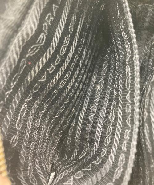 PRADA（プラダ）PRADA (プラダ) サフィアーノ ヴェルニリボン ミニショルダーバッグ ブラックの古着・服飾アイテム