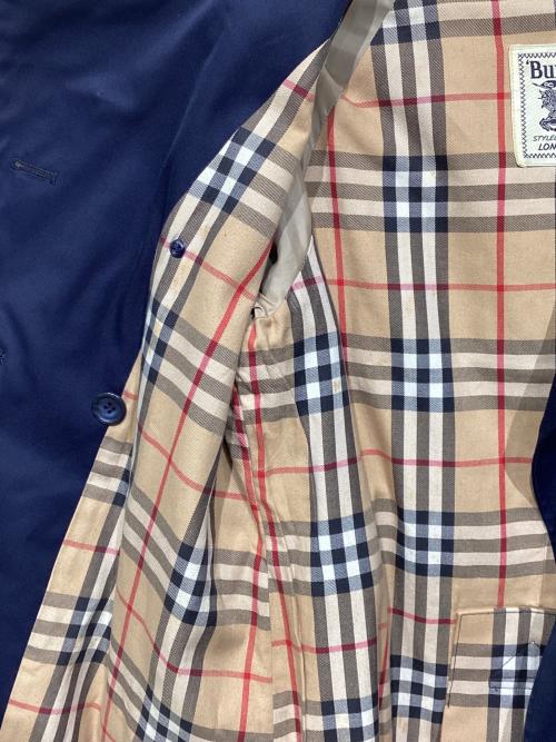 Burberry's（バーバリー）Burberry's (バーバリー) 裏ノバチェックトレンチコート ネイビー サイズ:Sの古着・服飾アイテム