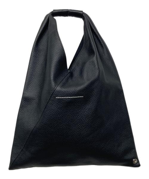 MM6 Maison Margiela（エムエムシックスメゾンマルジェラ）MM6 Maison Margiela (エムエムシックスメゾンマルジェラ) スモールジャパニーズレザートートバッグ ブラックの古着・服飾アイテム