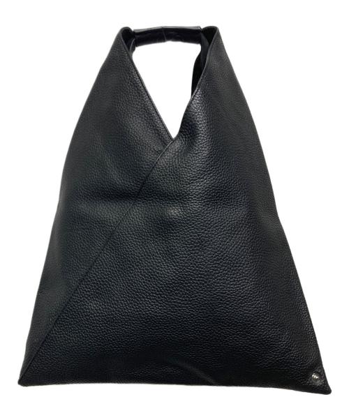 MM6 Maison Margiela（エムエムシックスメゾンマルジェラ）MM6 Maison Margiela (エムエムシックスメゾンマルジェラ) スモールジャパニーズレザートートバッグ ブラックの古着・服飾アイテム