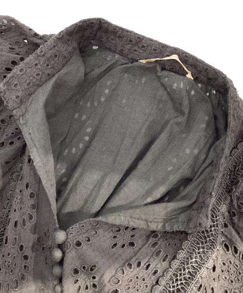 ne quittez pas（ヌキテパ）ne quittez pas (ヌキテパ) コットンレースワンピース ブラック サイズ:Sの古着・服飾アイテム