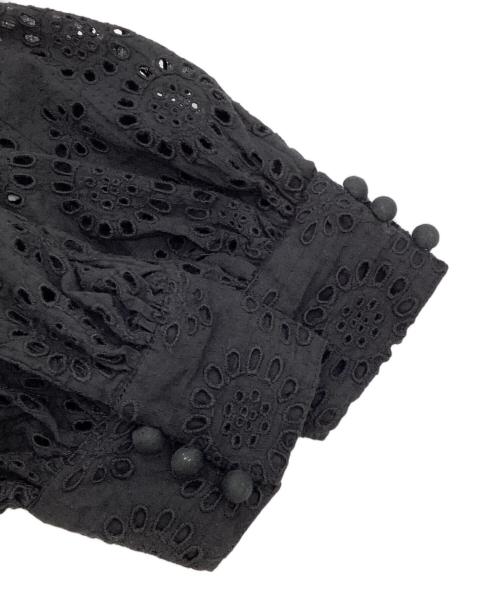 ne quittez pas（ヌキテパ）ne quittez pas (ヌキテパ) コットンレースワンピース ブラック サイズ:Sの古着・服飾アイテム