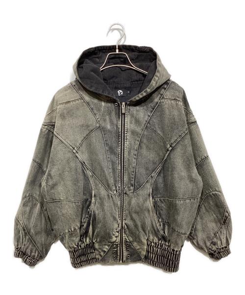 cyvist（サイヴィスト）cyvist (サイヴィスト) デニムジップパーカー グレー サイズ:Sの古着・服飾アイテム