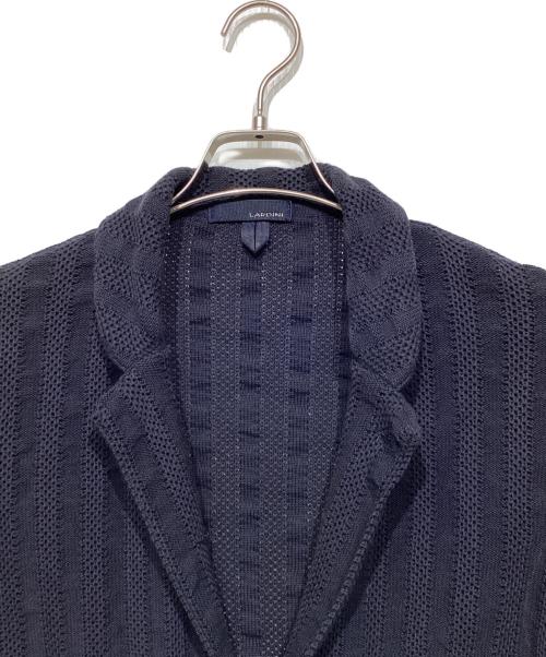LARDINI（ラルディーニ）LARDINI (ラルディーニ) ニットテーラードジャケット ネイビー サイズ:Mの古着・服飾アイテム