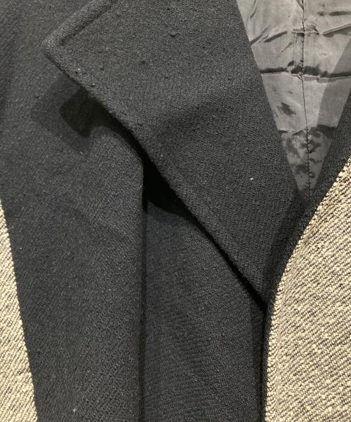Y's（ワイズ）Y's (ワイズ) バイカラーネップコート グレー×ブラック サイズ:1の古着・服飾アイテム
