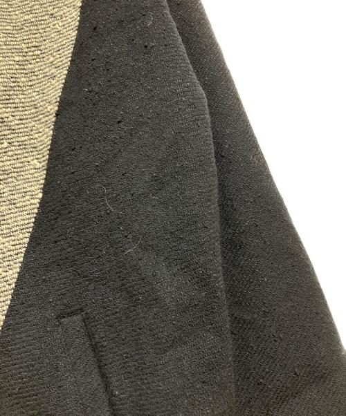 Y's（ワイズ）Y's (ワイズ) バイカラーネップコート グレー×ブラック サイズ:1の古着・服飾アイテム