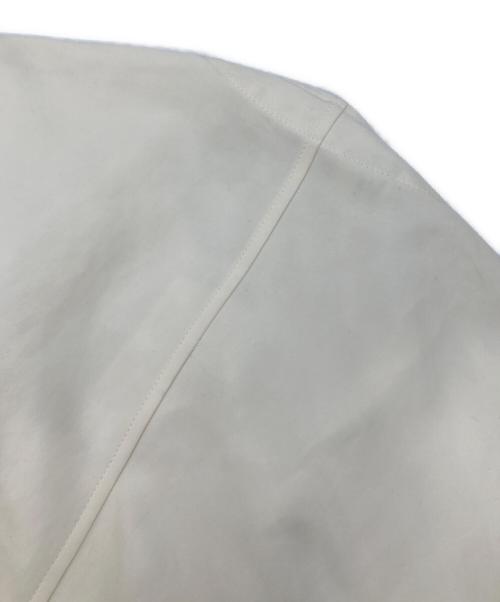 N.HOOLYWOOD（エヌ ハリウッド）N.HOOLYWOOD (エヌ ハリウッド) ノーカラーモッズコート ホワイト サイズ:38の古着・服飾アイテム