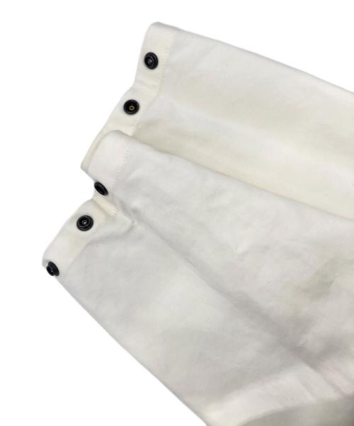 N.HOOLYWOOD（エヌ ハリウッド）N.HOOLYWOOD (エヌ ハリウッド) ノーカラーモッズコート ホワイト サイズ:38の古着・服飾アイテム