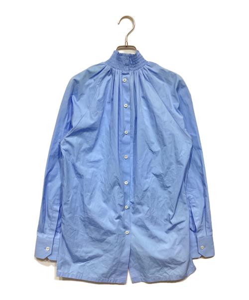PRADA（プラダ）PRADA (プラダ) ハイネックシャツ　P987GR ブルー サイズ:40の古着・服飾アイテム