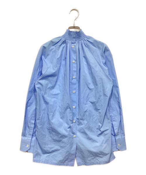 PRADA（プラダ）PRADA (プラダ) ハイネックシャツ　P987GR ブルー サイズ:40の古着・服飾アイテム