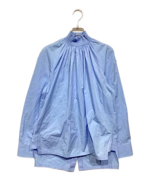PRADA（プラダ）PRADA (プラダ) ハイネックシャツ　P987GR ブルー サイズ:40の古着・服飾アイテム