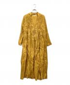 house of lotusハウスオブロータス）の古着「刺繍ワンピース　10121-11-503」｜イエロー