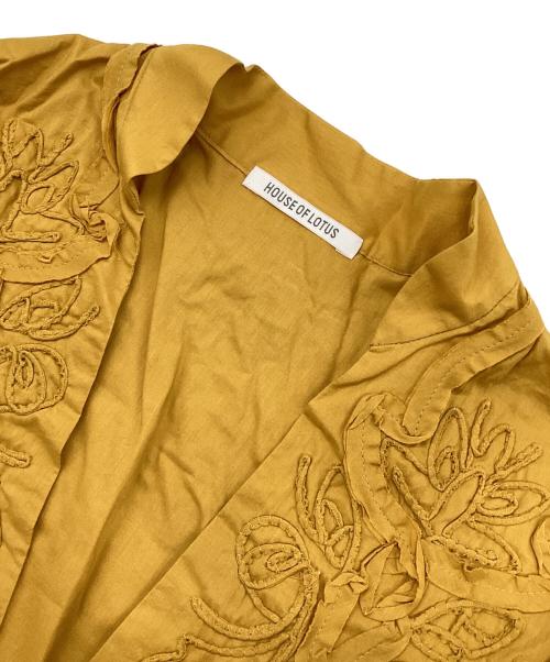 house of lotus（ハウスオブロータス）house of lotus (ハウスオブロータス) 刺繍ワンピース　10121-11-503 イエロー サイズ:M 未使用品の古着・服飾アイテム