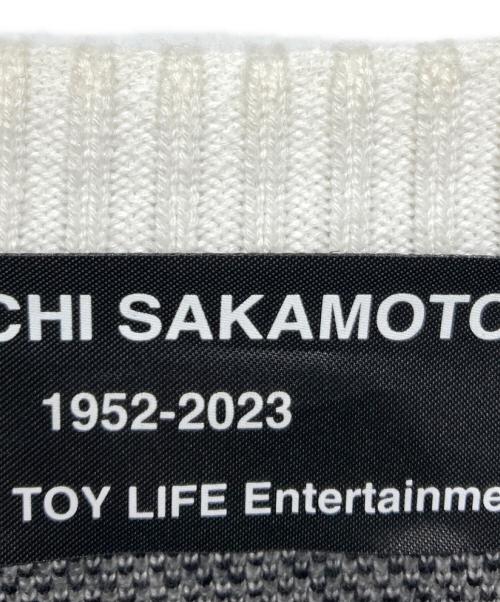 MEDICOM TOY LIFE ENTERTAINMENT（メディコムトイ・ライフエンターテイメント）MEDICOM TOY LIFE ENTERTAINMENT (メディコムトイ・ライフエンターテイメント) KNIT GANG COUNCIL (ニットガングカウンシル) デザインニット ホワイト×ブラック サイズ:Lの古着・服飾アイテム