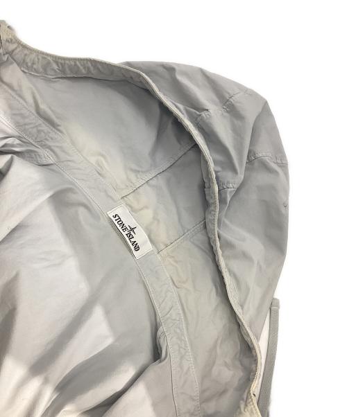 STONE ISLAND（ストーンアイランド）STONE ISLAND (ストーンアイランド) Supima Cotton Twill Stretch-TC Hooded Jacket ライトグレー サイズ:Lの古着・服飾アイテム