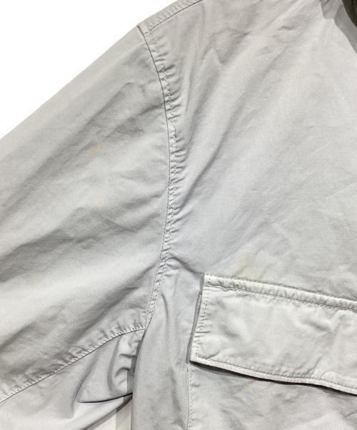 STONE ISLAND（ストーンアイランド）STONE ISLAND (ストーンアイランド) Supima Cotton Twill Stretch-TC Hooded Jacket ライトグレー サイズ:Lの古着・服飾アイテム