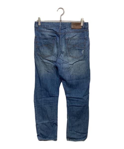 BRUNELLO CUCINELLI（ブルネロクチネリ）BRUNELLO CUCINELLI (ブルネロクチネリ) ダメージ加工デニムパンツ インディゴ サイズ:46の古着・服飾アイテム