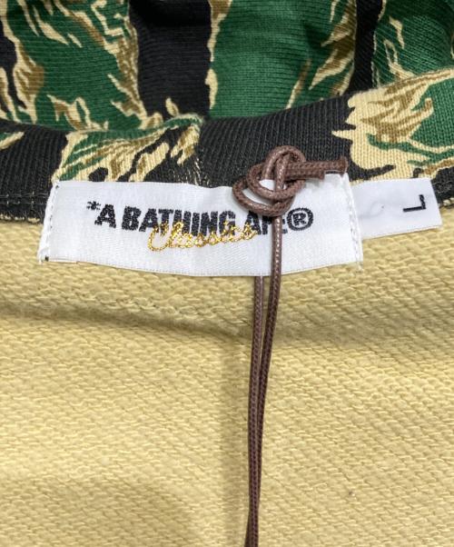 A BATHING APE（ア ベイシング エイプ）A BATHING APE (ア ベイシング エイプ) ABC CAMO TIGER FULL ZIP HOODIE/カモ柄フーディー グリーン サイズ:Lの古着・服飾アイテム